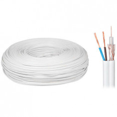 Cablu coaxial RG58 75 ohm cupru/cupru +2x0.5mm alimentare Elektrokabel