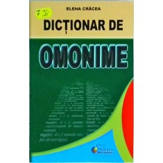 Elena Cracea - Dictionar de omonime