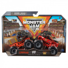 MONSTER JAM SET 2 MASINUTE METALICE LUMBERJACK SI AXE SCARA 1:64