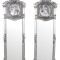 Set doua oglinzi Rococo cu rama argintie CAT207E