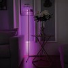 Lampadar LED pentru colt Lamba, 20 W, 140 cm, telecomanda, lumina alba/RGB, design minimalist