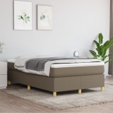 vidaXL Cadru de pat box spring, gri taupe, 120x200 cm, textil