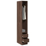Gossi sifonier, stejar maro, 30x50x200 cm, lemn prelucrat