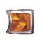 Lampa semnalizare fata SCANIA P/G/R/T, 2004-2018; P94-R144 (M114), 2005-2007, partea stanga=dreapta, DEPO, LED+P21W; rama argintie; fara soclu bec