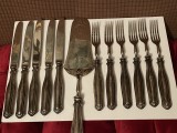 SET 6 FURCULITE + 5 CUTITE + PALETA ARGINT 800 - Vintage - Doar 3.5lei/gr. !, Set tacamuri