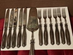 SET 6 FURCULITE + 5 CUTITE + PALETA ARGINT 800 - Vintage - Doar 3.5lei/gr. !