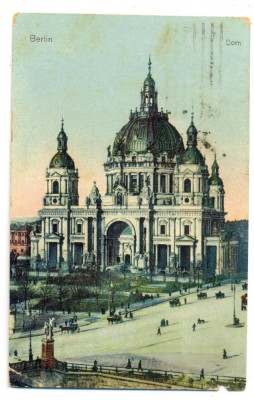 AD 872 C. P. VECHE - BERLIN - DOM - GERMANIA -CIRCULAT 1920 -LIPSA TIMBRU foto