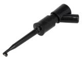 Clips de măsurare 6A 60VDC negru aurit cu c&acirc;rlig