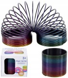 Spirală magică mare, curcubeu metalic &ndash; jucărie antistres