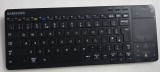 Tastatura Wireless Smart TV Samsung VG-KBD1500 Bluetooth, Touchpad Integrat, Neagra