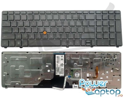 Tastatura HP EliteBook 8760W iluminata backlit, EliteBook 8770W iluminata backlit foto