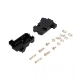 Carcasa plastic conector D-SUb 9/15 pini Negru, DS1045-09BP1S1-A