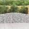vidaXL Coșuri gabion arcuite 4 buc, 400x30x80/100 cm, fier galvanizat 3145815