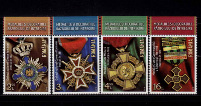 ✅RO 2018 ,LP 2192 ,&amp;quot;Medaliile si decoratiile Razboiului&amp;quot;- serie + tab sup. ,MNH foto