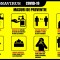 Stickere Masuri Preventie Coronavirus - 60x40 cm