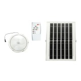 Plafoniera solara LED 200W, 6500K cu panou solar 12W, baterie LiFePO4 5400mAh, senzor miscare si telecomanda IP65 Breckner Germany