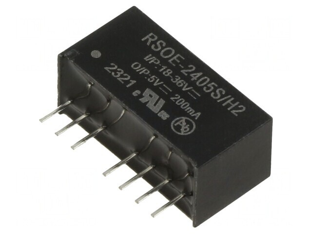 Convertor DC/DC 1W 18-36V la 5V 200mA SIP8