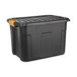 Cutie Depozitare, Model Rezistent, Capacitate 42L, Plastic, Negru, Oem