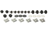 Set fixare scut motor Audi A4 (B5/B6); Seat Exeo (3r); Skoda Superb (3u4); VW Passat (B5 (3b Gp)), Passat (B5 (3b)); motorizare diesel; set 27 buc, f, Rapid
