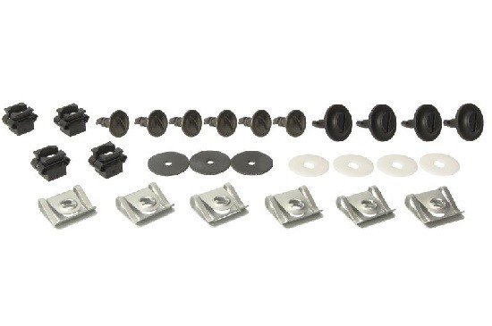 Set fixare scut motor Audi A4 (B5/B6); Seat Exeo (3r); Skoda Superb (3u4); VW Passat (B5 (3b Gp)), Passat (B5 (3b)); motorizare diesel; set 27 buc, f