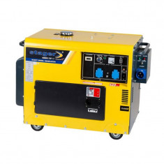 Generator insonorizat cu automatizare Stager, 4.2 kW, 3000 rpm, 392 g/kWh, autonomie 7.3 h, diesel, monofazat foto