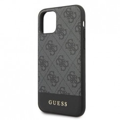 Husa de protectie, Guess 4G Stripe, iPhone 11 Pro Max, Gri foto