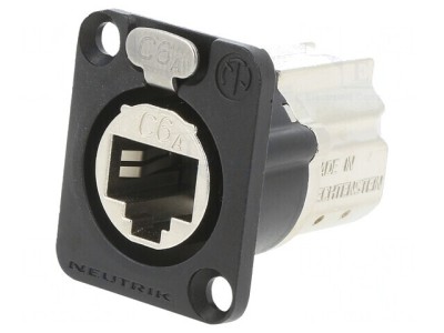 Panou Conector CAT6A Ecranat Feedthrough foto