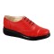 Pantofi dama din piele naturala, cu platforme, Rosu RUT2R