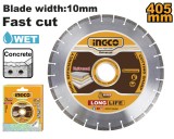 Cumpara ieftin Disc Diamantat Segmentat 405x25.4mm pentru masina taiat asflat Ingco DMD044052