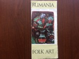 romania folk art arta ONT carpati national travel office RSR pliant in engleza