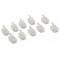 Conector RJ10 tata transparent tip pentru receptor telefon set 10buc