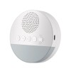 Dispozitiv sunete albe Edman A1, 20 sunete HD pentru bebelusi si adulti, reincarcabil, timp personalizat, lumina de veghe, White Noise, Alb