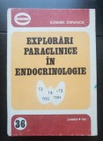 Explorări paraclinice &icirc;n endocrinologie - Eusebie Zbranca