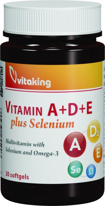 VITAMIN A+D+E plus Selenium – 30 capsule gelatinoase VITAMIN A+D+E plus Selenium – 30 capsule gelatinoase