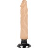 Vibrator Realist cu Ventuza Justforme BaseCock 2-in-1, 20cm, Textura Naturala, Prelungitor Penis