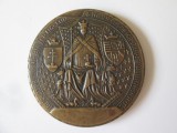 Medalie Franța:Sigiliu regelui Rene de Anjou,acordata de Consiliul General din Maine-et-Loire in anii 80,diametrul=65 mm, Europa