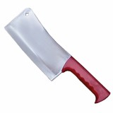 Cumpara ieftin Satar din inox cu maner din plastic, rosu, L 380 mm, lama 250 mm