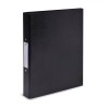Biblioraft Office 2 Inele, Format A4, Capacitare 31x25 cm, Cu Etichetă, Laminat, Culoare Negru