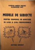 Modele de subiecte pentru admitere in licee si scoli profesionale, Alta editura