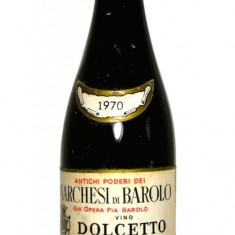 A 119 -vin ROSU DOLCETTO DELLE LANGHE, M. DI BAROLO recoltare 1970 CL 72, GR 12