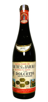 A 119 -vin ROSU DOLCETTO DELLE LANGHE, M. DI BAROLO recoltare 1970 CL 72, GR 12 foto