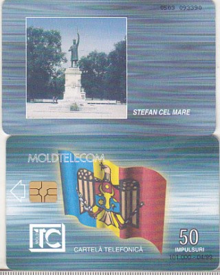 bnk card Cartela telefonica de colectie - Moldova Moldetelcom 50 imp 04/99 foto