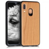 Cumpara ieftin Husa pentru Samsung Galaxy A40, Lemn, Maro, 48551.18