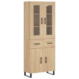 Dulap inalt, stejar sonoma, 69,5x34x180 cm, lemn compozit