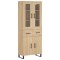 Dulap inalt, stejar sonoma, 69,5x34x180 cm, lemn compozit