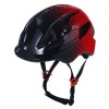 Casca Ciclism Copii P2R Mascot, 52-56cm, S, Negru/Rosu, In-Mold, Protectie Insecte, Reflectorizante, Siguranta Copii