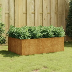 vidaXL Strat inal?at de gradina, 120x80x40 cm, o?el corten foto