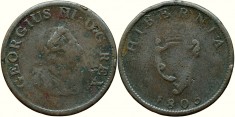 1805, &frac12; penny - George al III-lea - Regatul Unit al Marii Britanii și Irlandei