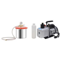 vidaXL Cameră de vid cu pompă &icirc;n 2 trepte, 7,4 L 3100542