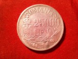 Moneda 25 000 lei 1946 Mihai I , argint , cal. F.Buna - AUNC